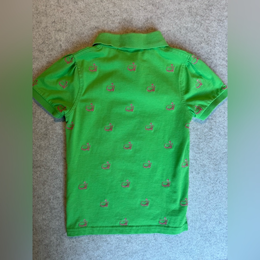 Masters Kid Green Polo Golf Logo Size XS - Picture 9 of 9